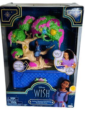 Disney Wish Asha Wish Tree Keepsake Box Sings & Lights Up Tree Branches Toy